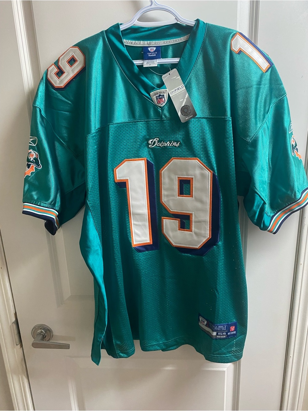New Reebok Brandon Marshall Miami Dolphins NFL Football Jersey Size 54